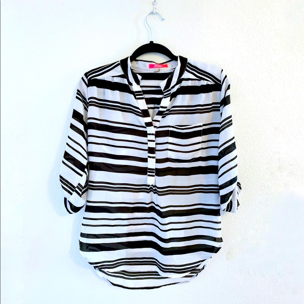 Xtaren - from ModCloth - Striped Blouse